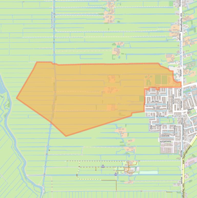 Kaart van postcodegebied 3471EJ.