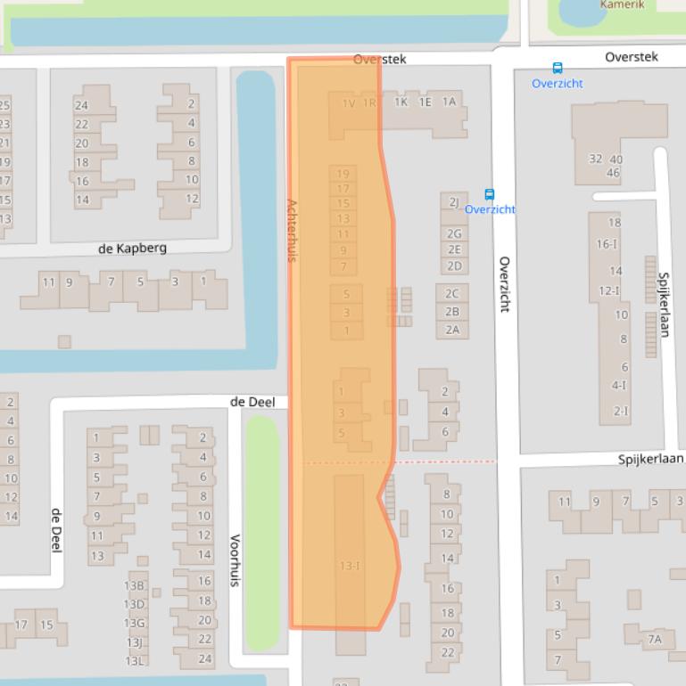 Kaart van postcodegebied 3471EK.