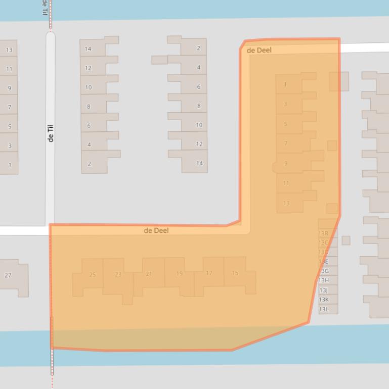 Kaart van postcodegebied 3471EN.