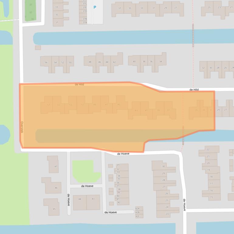 Kaart van postcodegebied 3471EW.