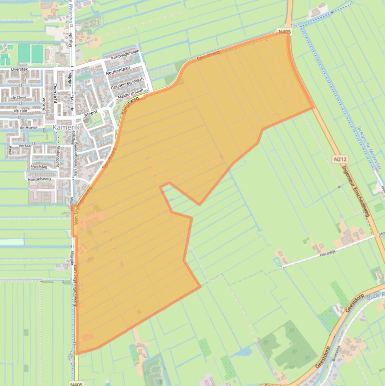 Kaart van postcodegebied 3471GA.