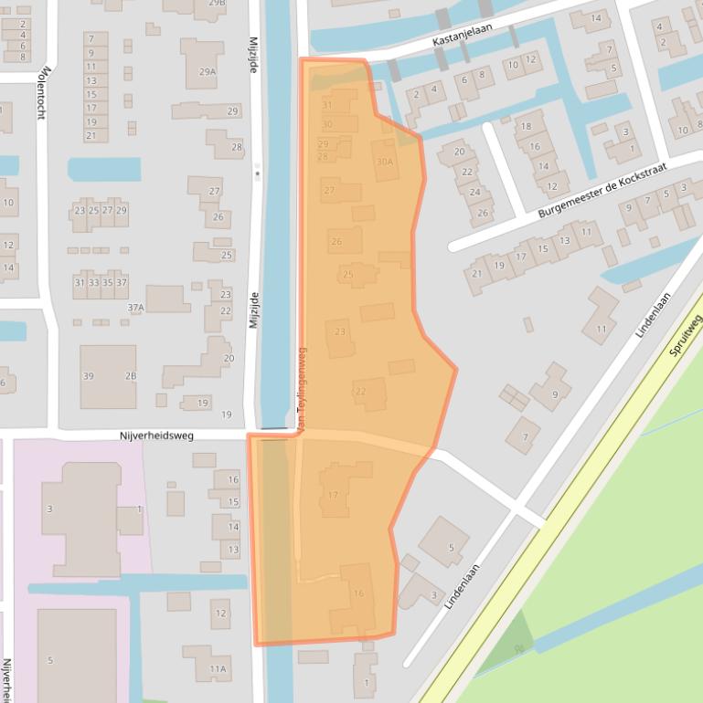 Kaart van postcodegebied 3471GB.