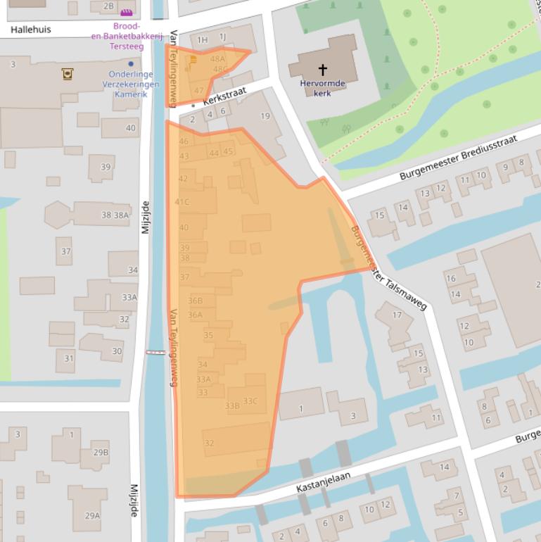 Kaart van postcodegebied 3471GC.