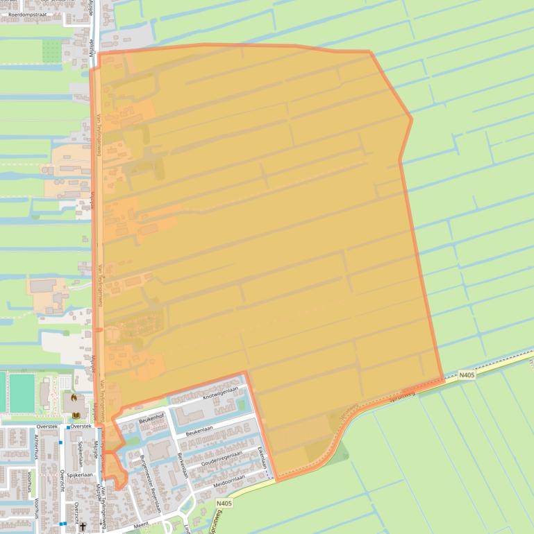 Kaart van postcodegebied 3471GE.