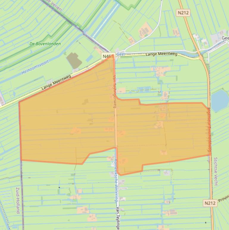 Kaart van postcodegebied 3471GK.