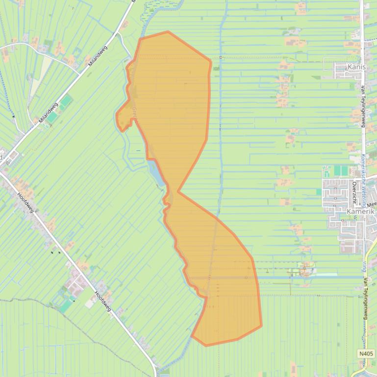 Kaart van postcodegebied 3471HC.