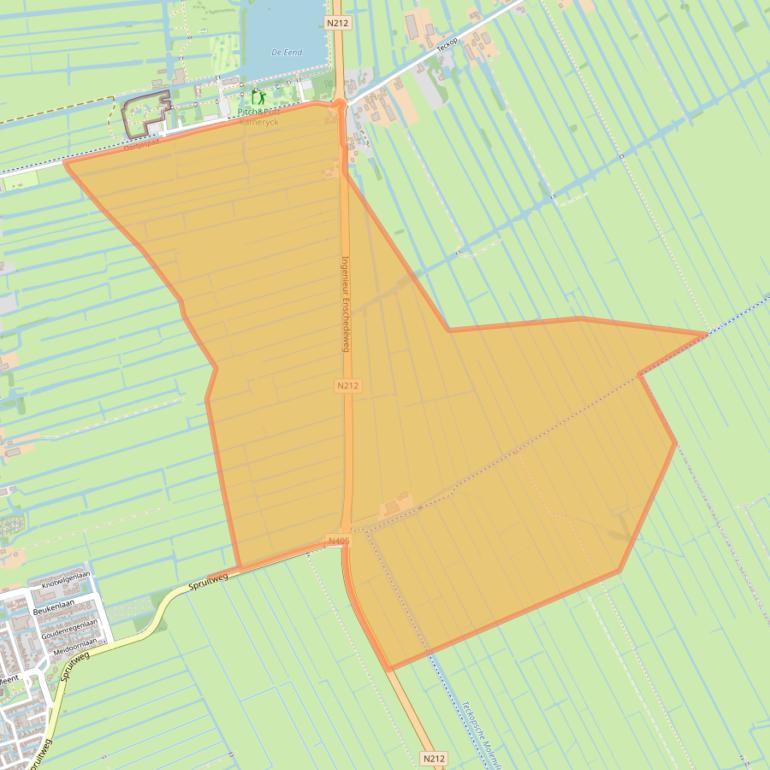 Kaart van postcodegebied 3471HE.