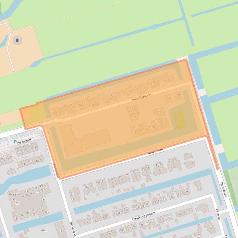 Kaart van postcodegebied 3471JA.
