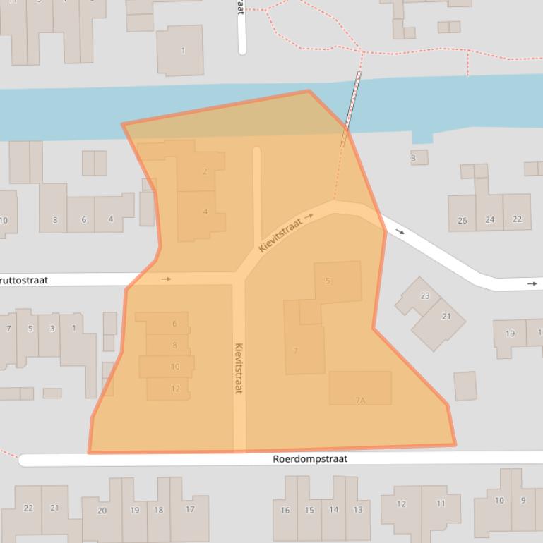 Kaart van postcodegebied 3471XC.