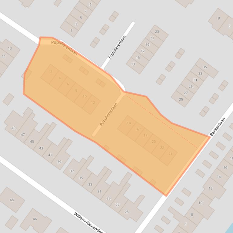 Kaart van postcodegebied 3474HC.