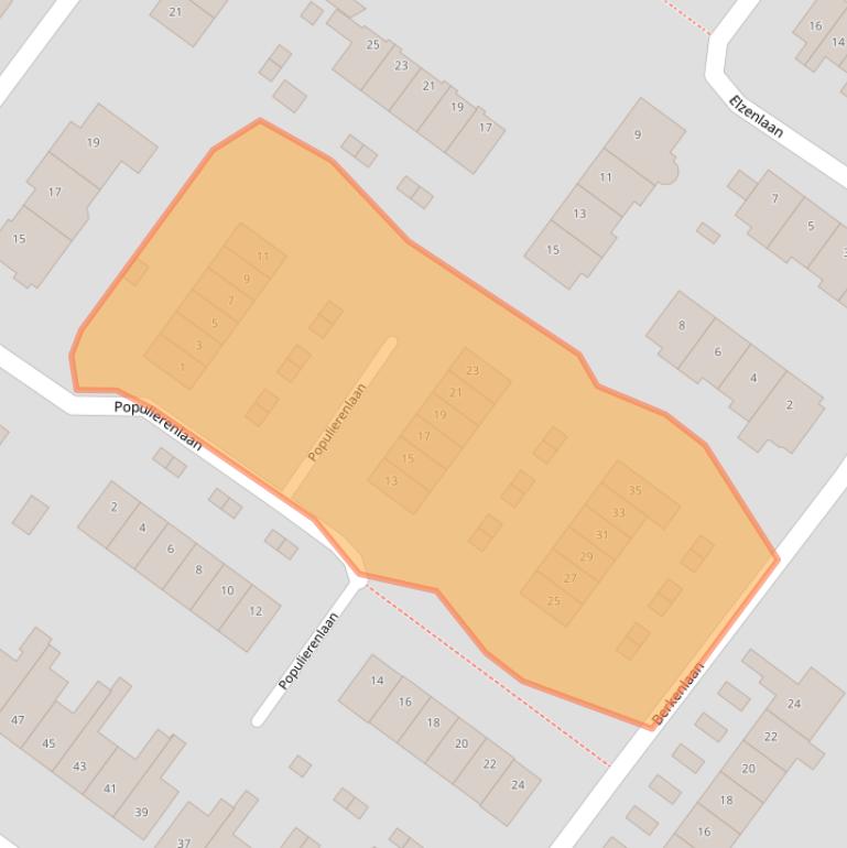 Kaart van postcodegebied 3474HD.