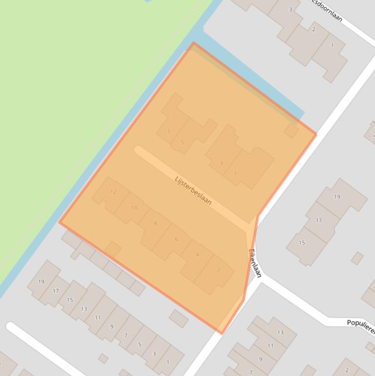 Kaart van postcodegebied 3474HE.