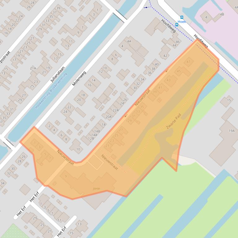 Kaart van postcodegebied 3474JL.