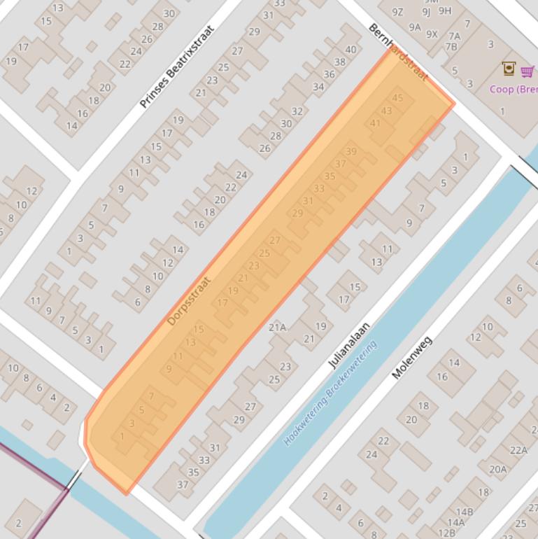 Kaart van postcodegebied 3474JP.