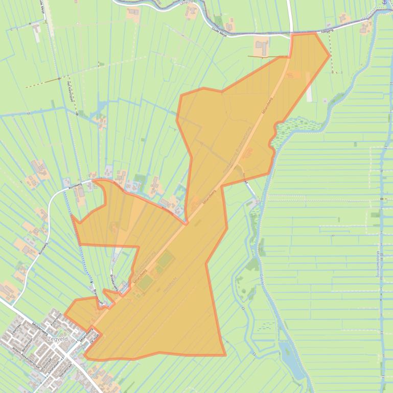 Kaart van postcodegebied 3474KK.