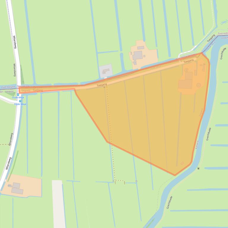 Kaart van postcodegebied 3474KR.