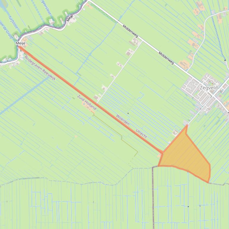 Kaart van postcodegebied 3474KV.