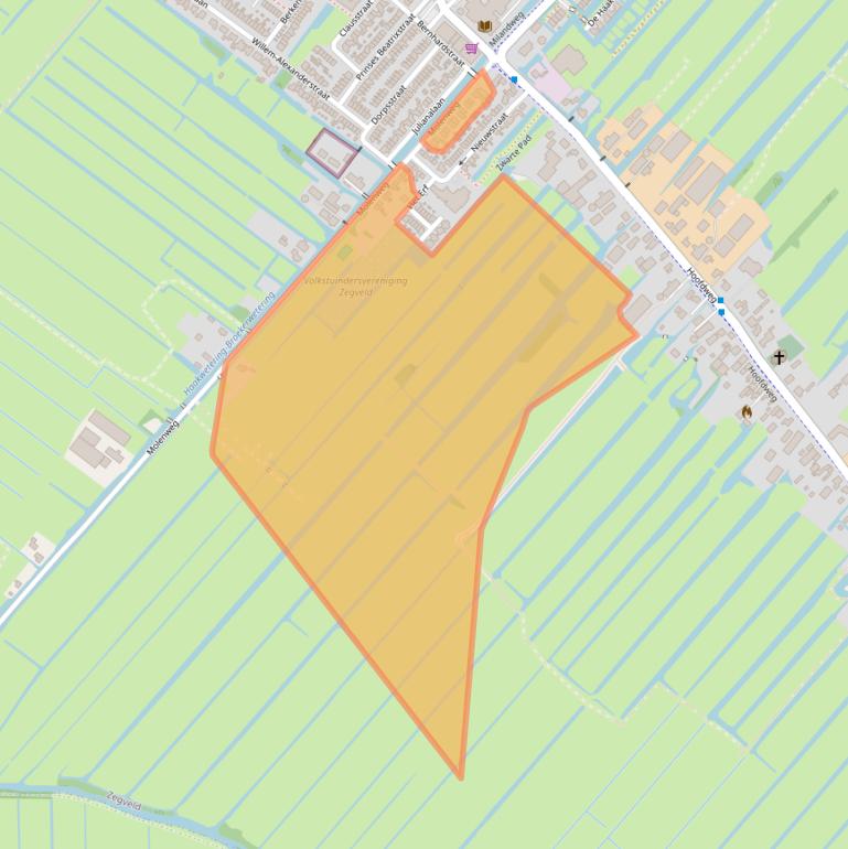 Kaart van postcodegebied 3474KZ.