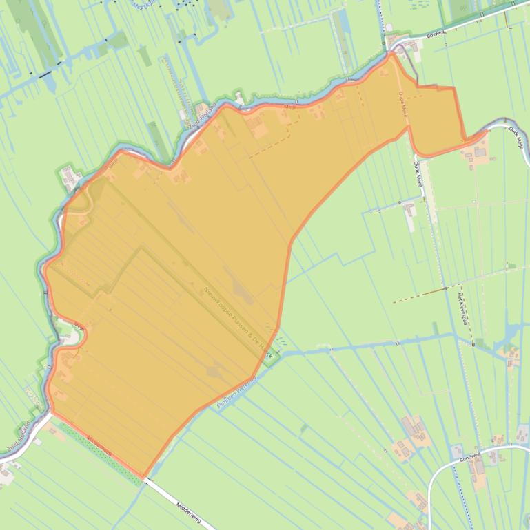 Kaart van postcodegebied 3474MB.