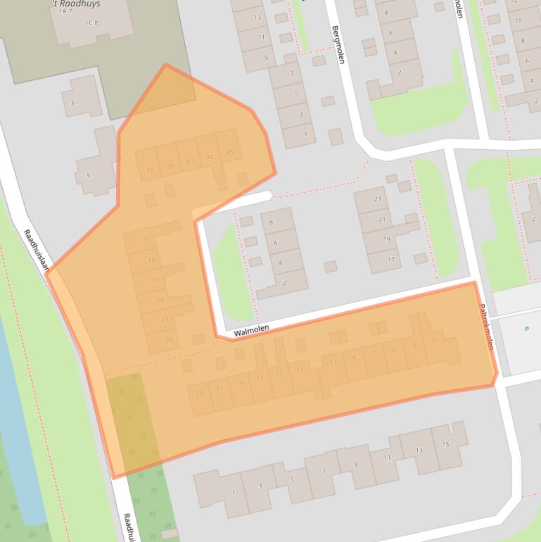 Kaart van postcodegebied 3481AB.