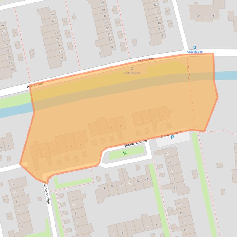 Kaart van postcodegebied 3481AE.