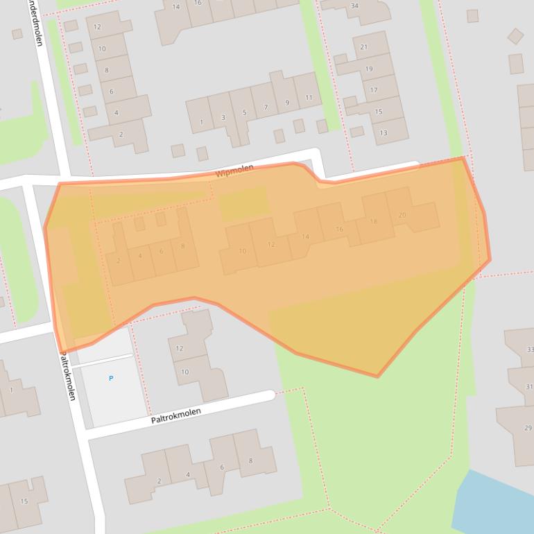 Kaart van postcodegebied 3481AJ.