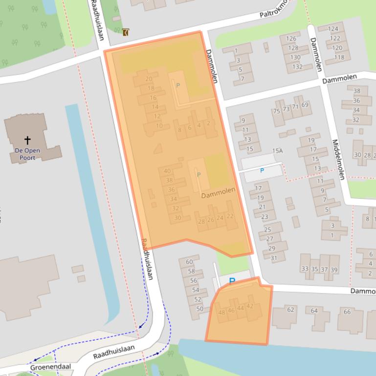 Kaart van postcodegebied 3481AM.