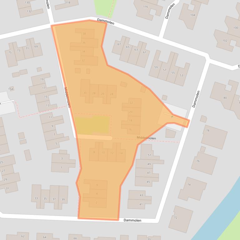 Kaart van postcodegebied 3481AS.