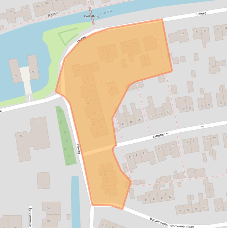 Kaart van postcodegebied 3481BC.