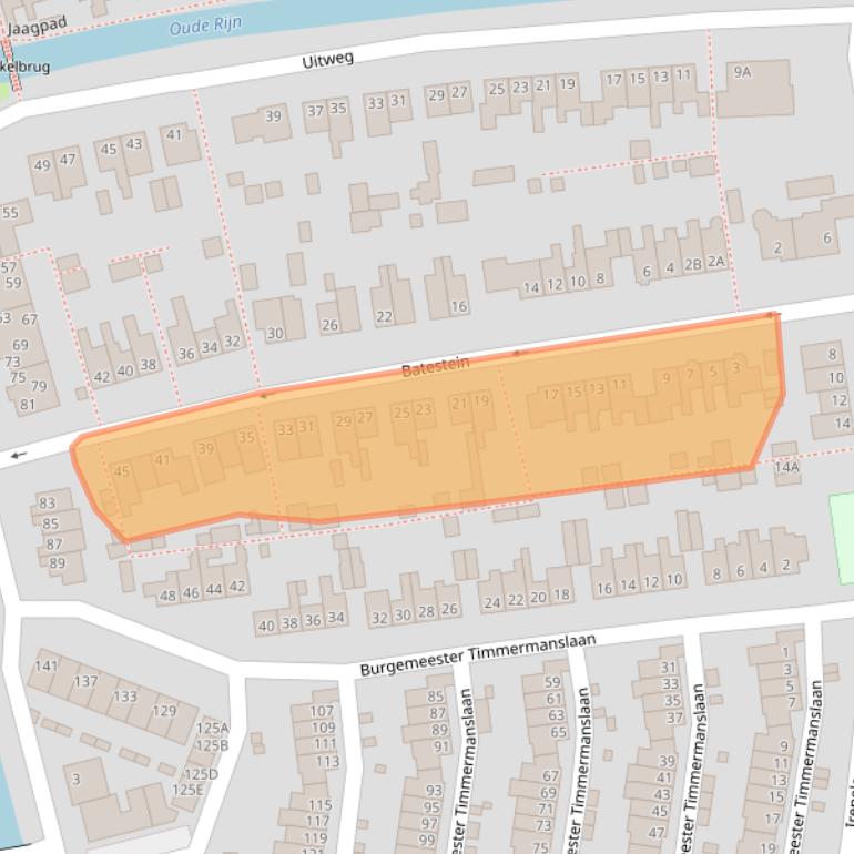 Kaart van postcodegebied 3481BD.