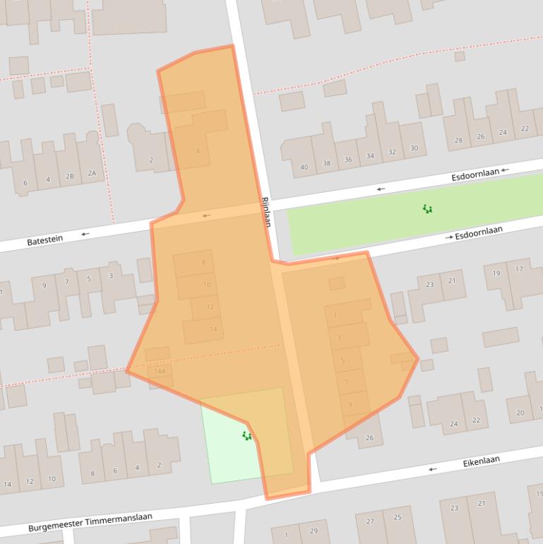 Kaart van postcodegebied 3481BG.