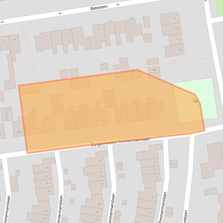 Kaart van postcodegebied 3481BS.