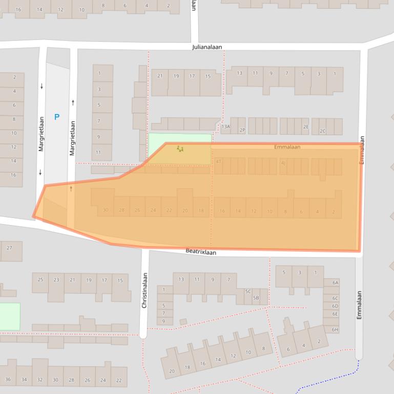 Kaart van postcodegebied 3481CE.