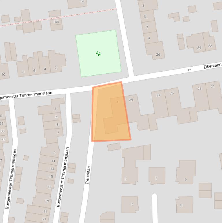 Kaart van postcodegebied 3481CL.