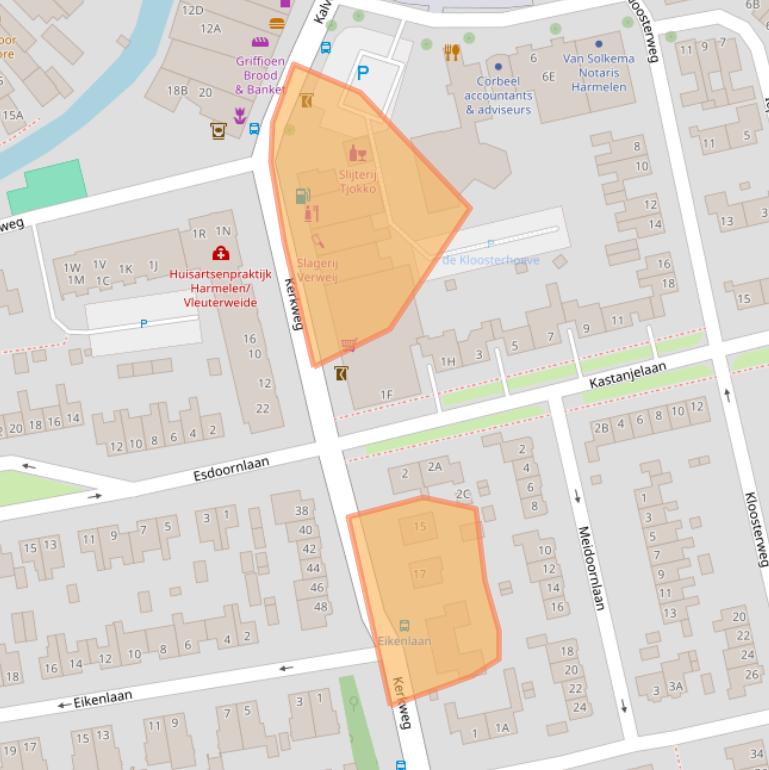 Kaart van postcodegebied 3481CP.