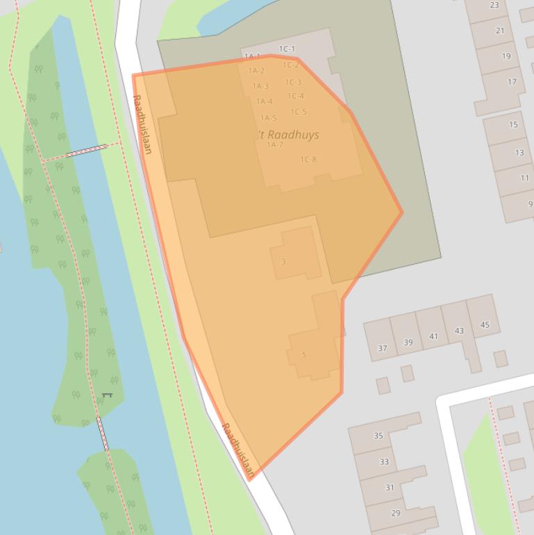 Kaart van postcodegebied 3481CS.