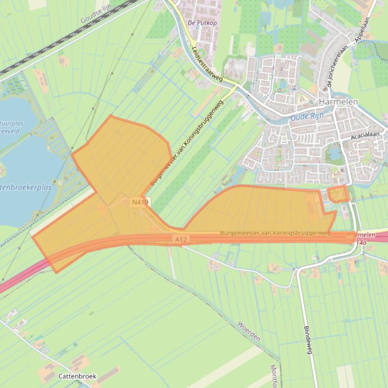 Kaart van postcodegebied 3481CT.