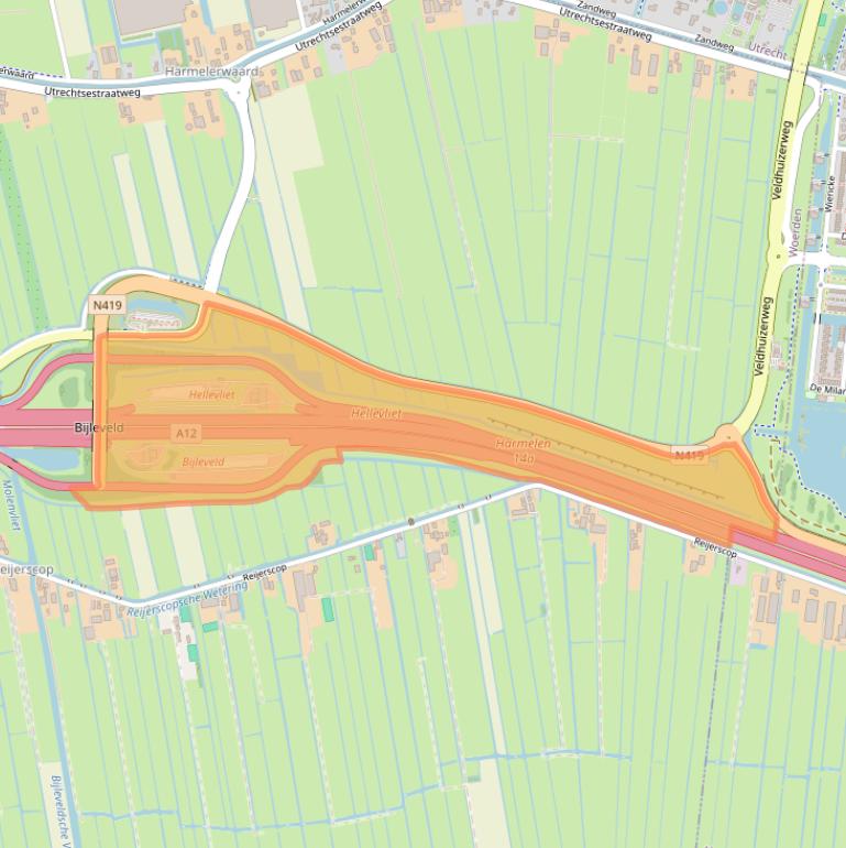 Kaart van postcodegebied 3481CV.