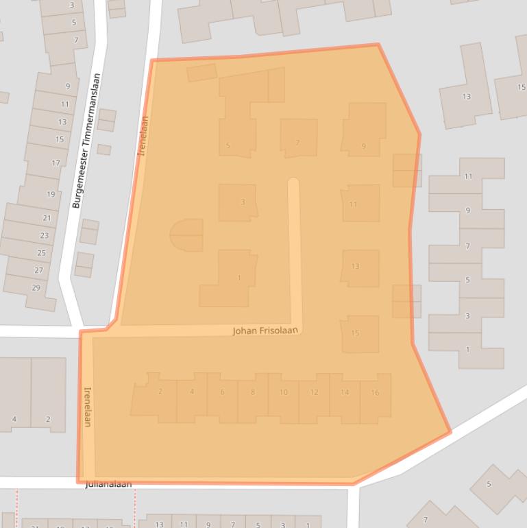 Kaart van postcodegebied 3481CW.