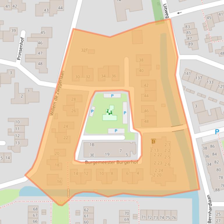 Kaart van postcodegebied 3481CZ.