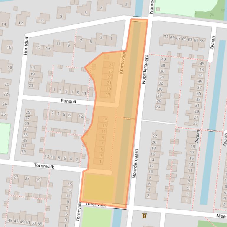 Kaart van postcodegebied 3481DG.