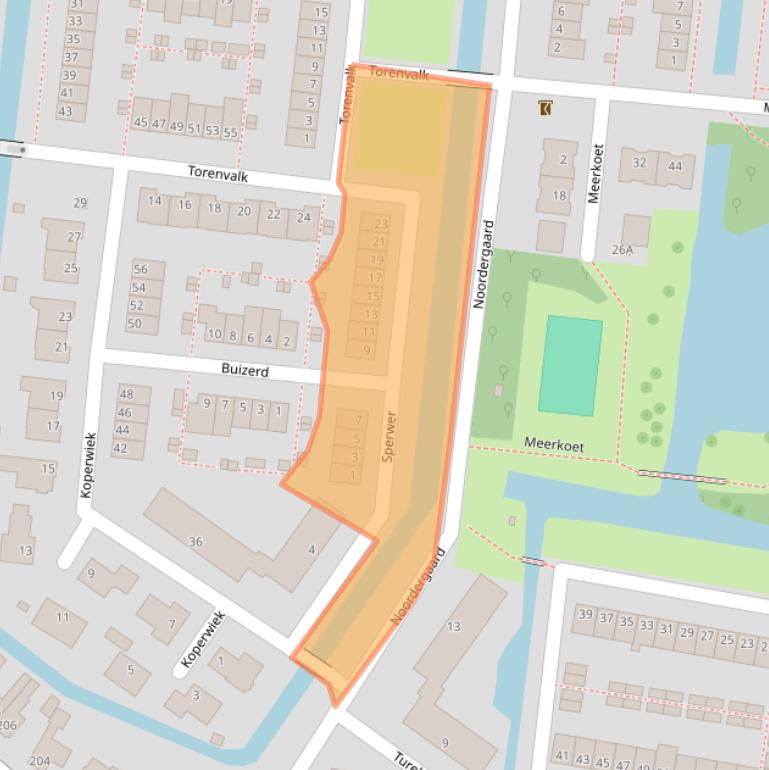 Kaart van postcodegebied 3481DH.