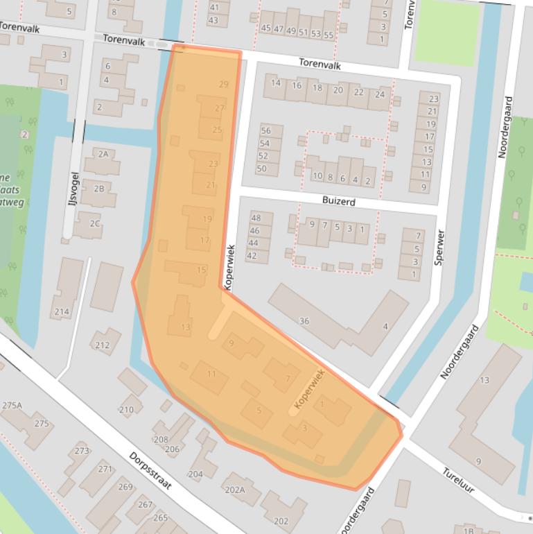 Kaart van postcodegebied 3481DJ.