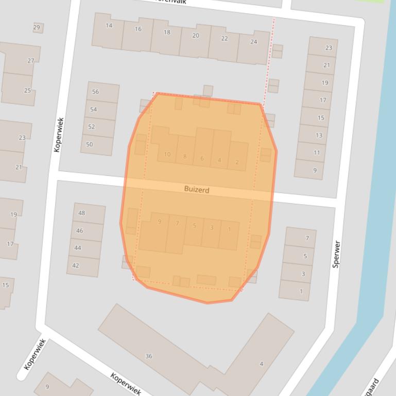 Kaart van postcodegebied 3481DL.