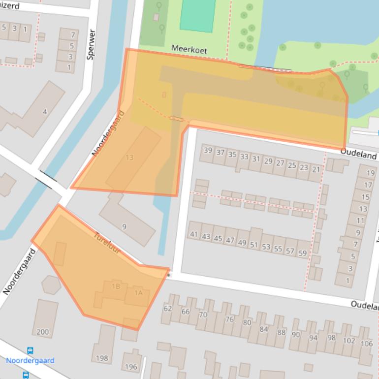 Kaart van postcodegebied 3481DM.