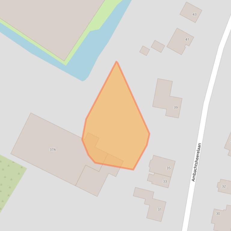 Kaart van postcodegebied 3481DT.