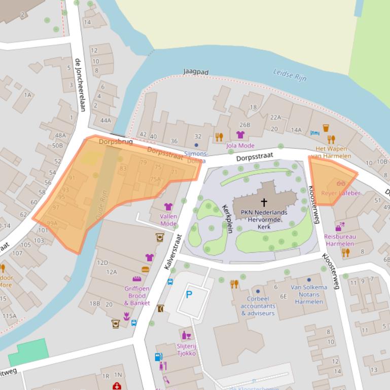 Kaart van postcodegebied 3481EB.