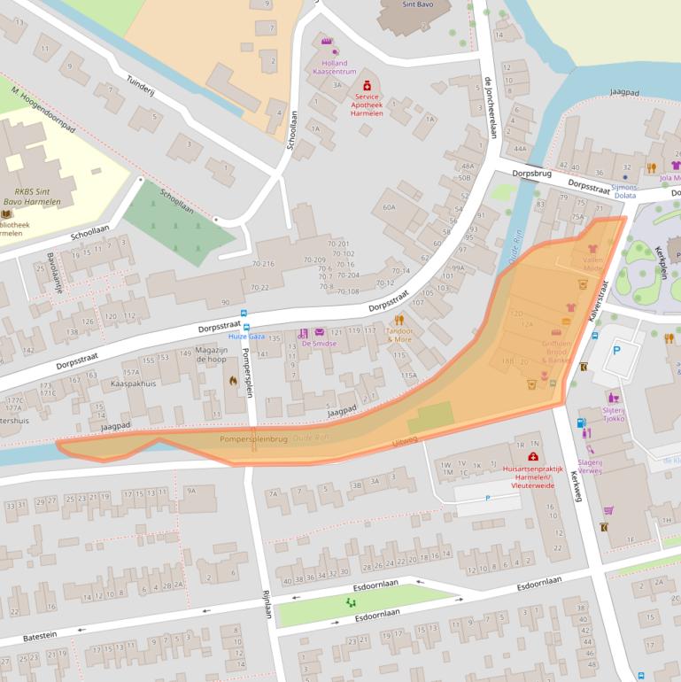 Kaart van postcodegebied 3481ES.