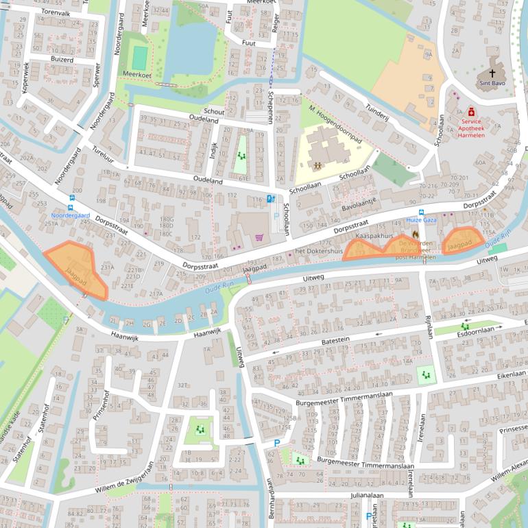 Kaart van postcodegebied 3481ET.