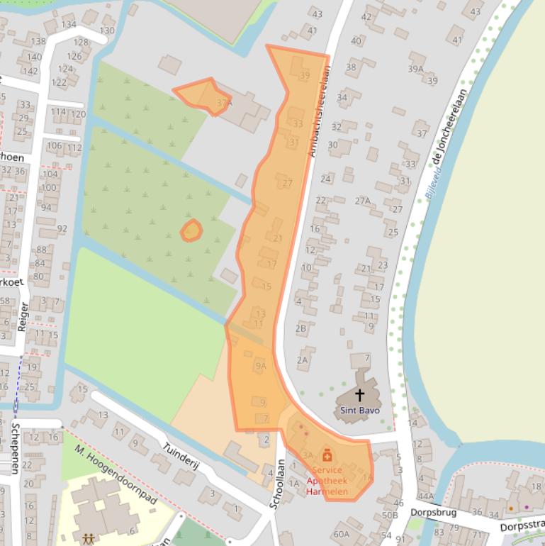 Kaart van postcodegebied 3481GJ.